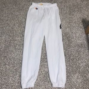 Aviator Nation White Bolt Stitch Sweatpants